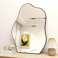 32" x 24.5" Irregular Asymmetrical Frameless Wall Mirror Wall-Mounted